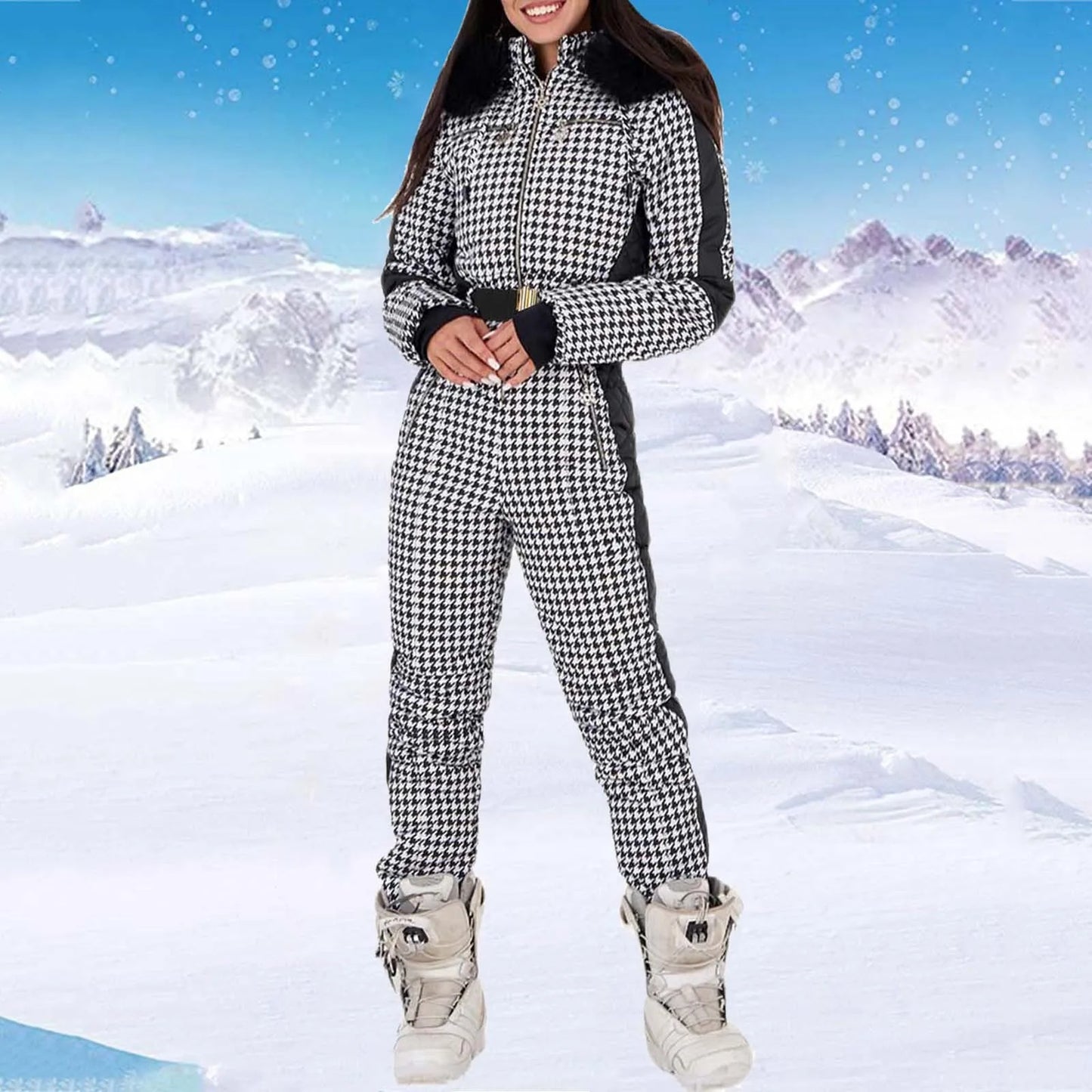 Winter Ski Jumpsuits Outdoor Sports Waterproof Snowsuit